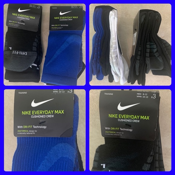 Nike Other - 👟Nike Everyday Max Cushioned Crew with Dri- Fit Technology